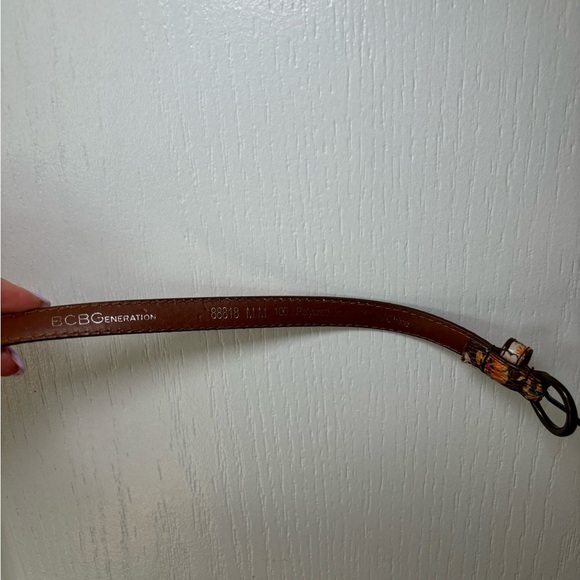 BCBG - Y2KVintage Equestrian Western Floral Brown Belt with Buckle Boho Cowgirl - Picture 4 of 6